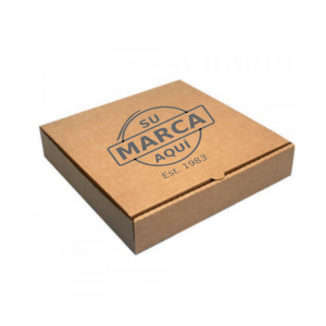 caja para pizza marcada